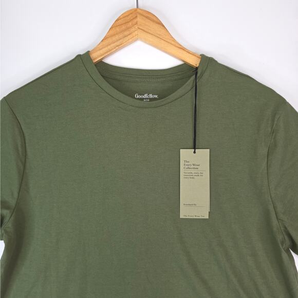 Goodfellow & Co T-Shirt Mens Medium OD Army Green Every Wear Tee New - Picture 3 of 10